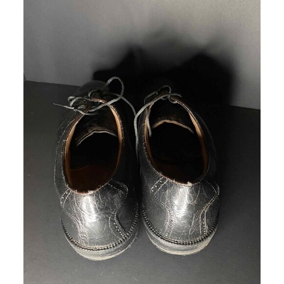 FootJoy Leather Icon Croc Saddle Black Mens 15 52108 Golf Spikes - Picture 3 of 7